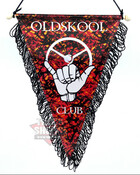 Wimpel Old Skool Club Plsch rot