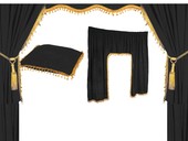 Gardinenset schwarz -  Dauertiefpreis