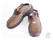 Sicherheitsschuhe Leder braun