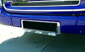 Kennzeichenunterlage passend f�r Scania R-Reihe mit LED-Leuchten (157SC.18-LED) - laut Herstellerangaben