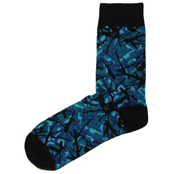 Socken Plsch Style blau