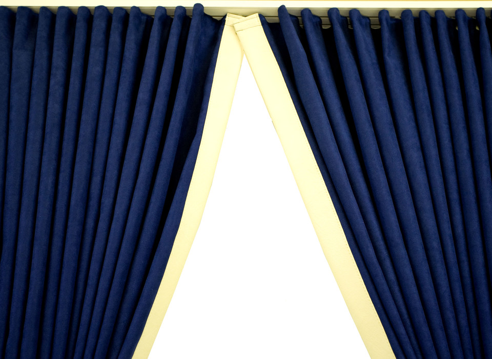 LKW Gardinen Cab Curtain Vorhang für Actros MP5 und MP4, blau