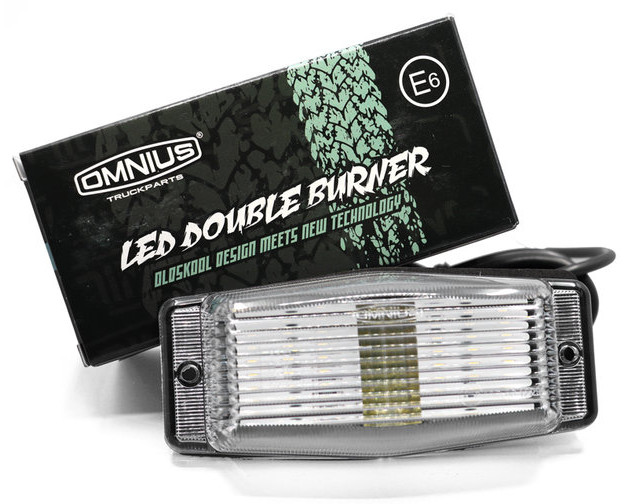 Doppelbrenner mit LED Lampe 24V - All Day Led - LKW und Anhänger