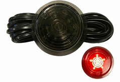 Gylle Ersatzglas "BLACK LINE" mit LED rot