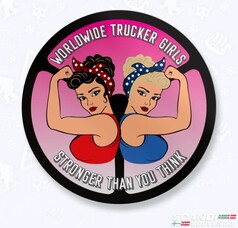 Scandi Aufkleber WWTG Trucker Girls