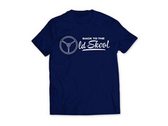 T-Shirt dunkelblau "Back to the OldSkool" (126)