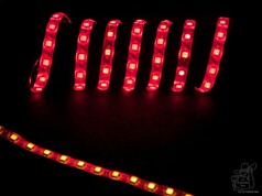 LED Strip 24V Paar je 150cm rot