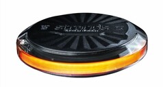 Strands Rundumleuchte Firefly 140mm Glas wei/LED orange