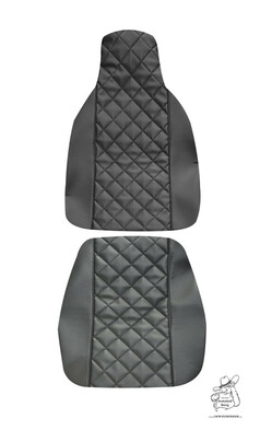 Sitzbezug Innen in schwarz und Auen in schwarz