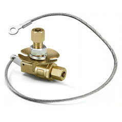 Manuelles Messingventil f�r Lkw-H�rner mit 6mm Schlauchanschluss und Seilzug.