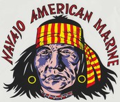 Navajo American Marine klein 21x18cm