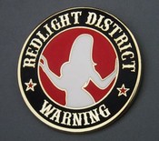 Scandi Pin  Red Light Destrict