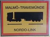 Scandi Aufkleber Malmö - Travemünde