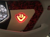Trverkleidung mit LED und Plsch passend fr Scania New Generation