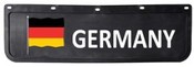Schmutzfänger (Paar) 60x18cm "Germany" erhabener Schriftzug + Flagge<br />