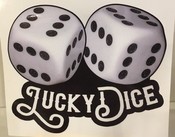 Aufkleber Lucky Dice Wrfel