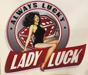 Scandi Aufkleber Lady Luck