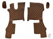 Einbau-Fußmatten passend für Scania NG R Luftgefederte Sitze Steppdesign - Anfertigung nach Wunsch