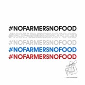 Aufkleber "#NOFARMERSNOFOOD"