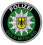 TJ Aufkleber Polizei Gold Mitglied