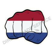 DTS Aufkleber Holland Hand