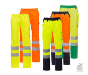 Hose CHARTER fluogelb mit Berg Br Aufdruck