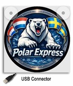 Leuchtkasten 17x17  "Angry Polar Express"