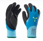 Arbeitshandschuhe "D-DRY" blau/schwarz