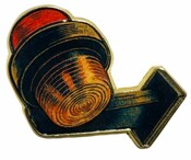 DTS PIN Pendelleuchte rot/orange