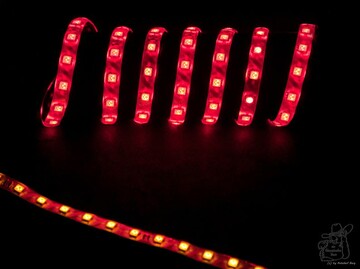 LED Strip 24V Paar je 50cm rot