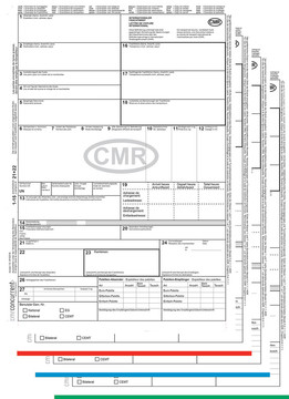 Frachtbrief CMR fr Laser 125 er Pack <br />
ein Frachtbrief = 0,20 