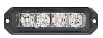 Stroboskop Blitzer Slim  4 LED orange 12/24V
