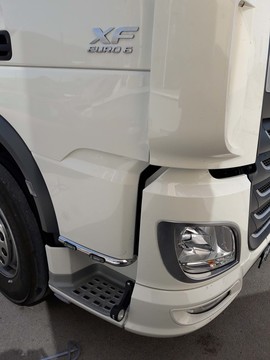 2 Edelstahl poliert Tür Griff Panel Dekorationen für DAF CF Trucks 