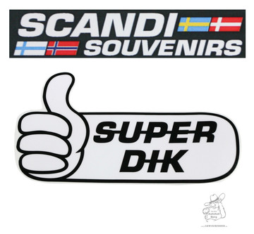 Scandi Aufkleber S-U-P-E-R D-I-K