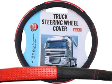 LKW Oldschool Lenkradhülle Lenkrad 44-46 cm Kunstleder Cover Lenkradbezug  Lenkradschoner schwarz