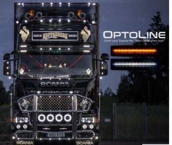 Lampe von LEDSON für Sonnenblende Scania mit LED New Design