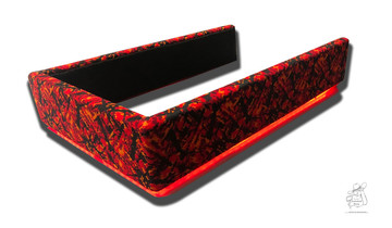 Beleuchtete Sitzsockelverkleidung Plsch/Holz mit LED passend fr Scania New Generation Luft