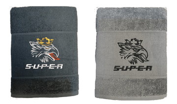 WW Handtuch mit Stick "Super"