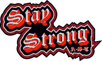 Aufkleber AST "Stay Strong" länglich
