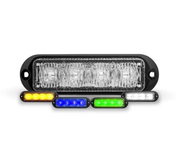 Trux Blitzer 4 LED & 4-Farben-Blitzlicht
