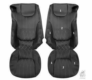 Sitzbezüge passend für DAF106 Exclusives Design Anfertigung nach Wunsch