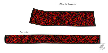 Sitzsockelverkleidung Plsch passend fr Actros MP4+MP5 Beifahrer Klappstuhl