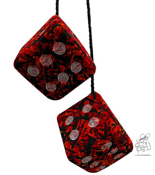Wrfel in Plsch Style 12x12cm