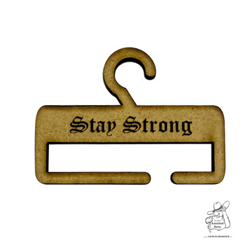 Minischalbügel "Big" aus Holz "Stay Strong"