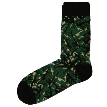 Socken Plüsch Style grün