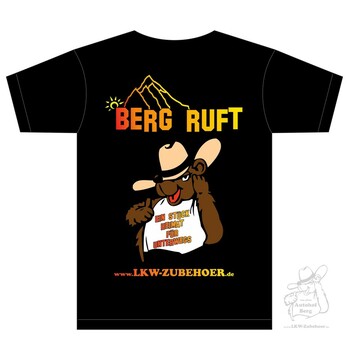 T-Shirt schwarz "Berg Ruft"