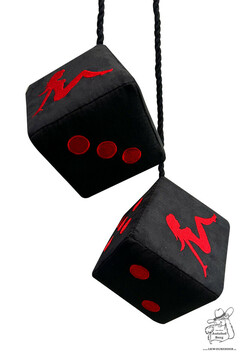 Wrfel Pin Up 12cmx12cm