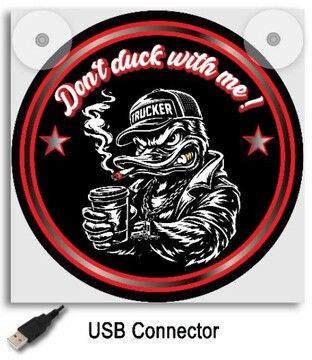 Leuchtkasten 17x17  "Angry Duck"