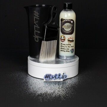 LvLup Reifenglanz 250ml - Silberglitzer Edition