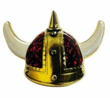 DTS PIN Vikingerhelm Pl�sch rot